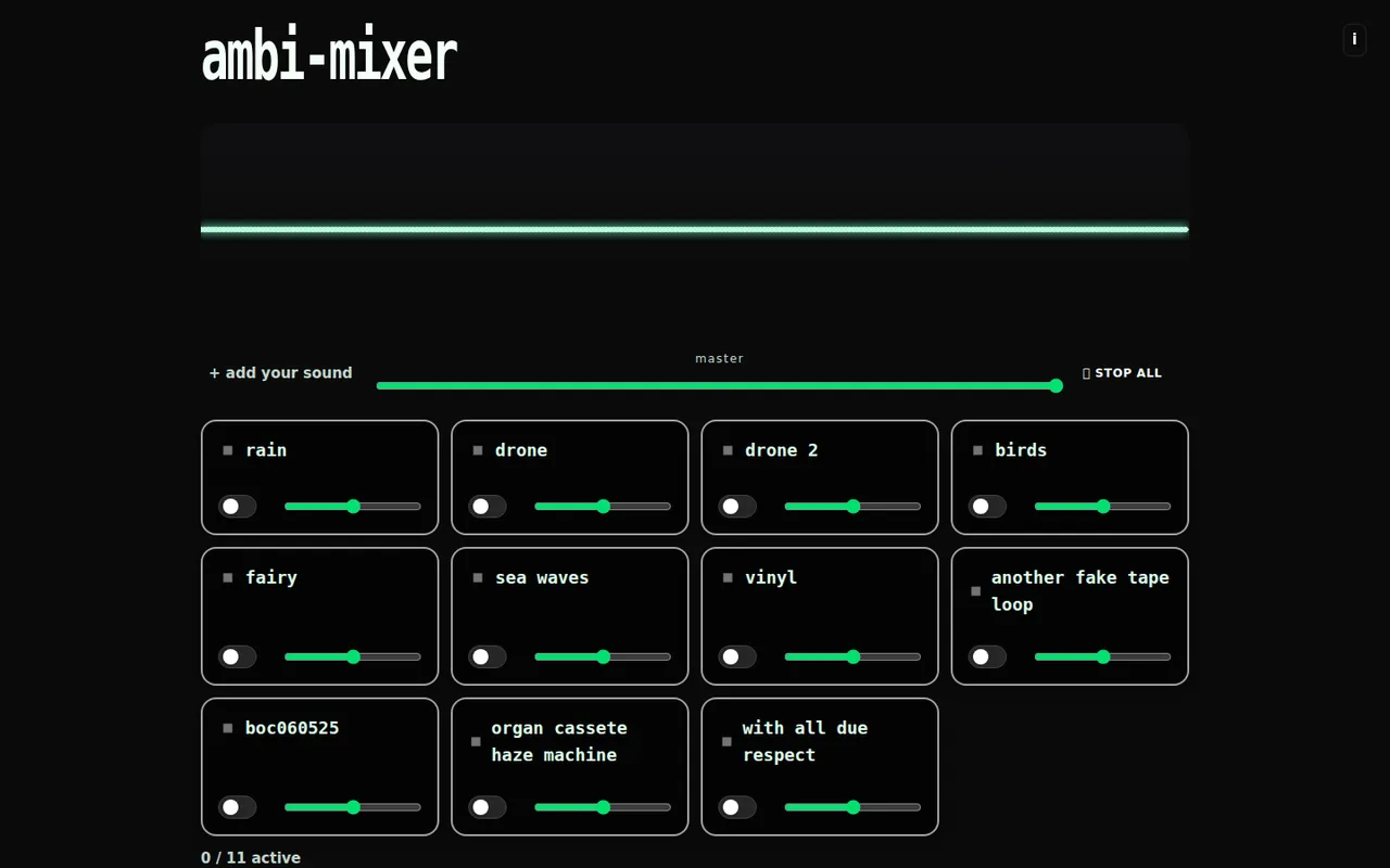captura do ambi mixer em funcionamento
