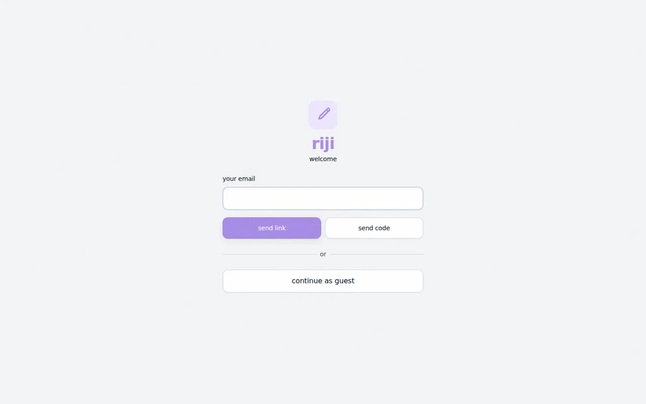 captura da interface do riji
